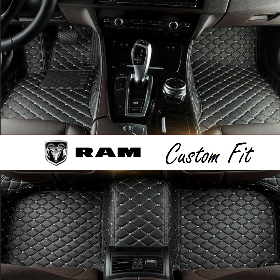 RAM Leather Custom Fit Car Mat Set –