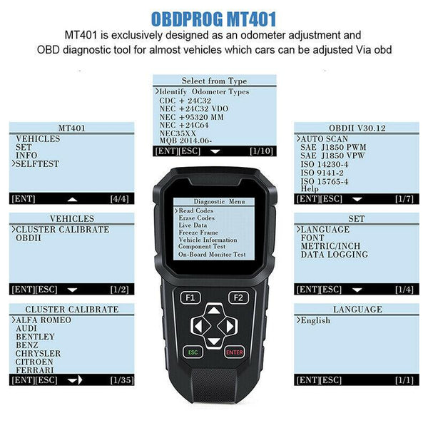 Odometer Adjustment Mileage Correction Tool for Chrysler