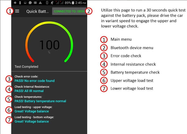 Hybrid Battery Diagnostic Tester/Health Check for Toyota & Lexus