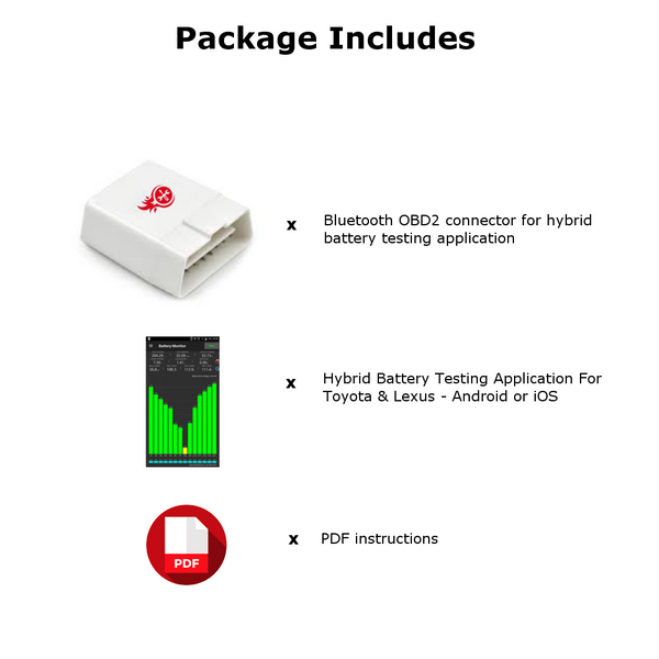 Hybrid Battery Diagnostic Tester/Health Check for Toyota & Lexus