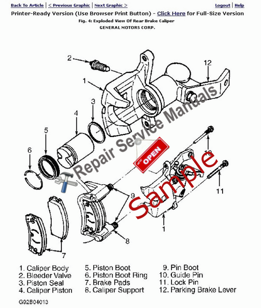 1984 Pontiac Fiero SE Repair Manual (Instant Access)