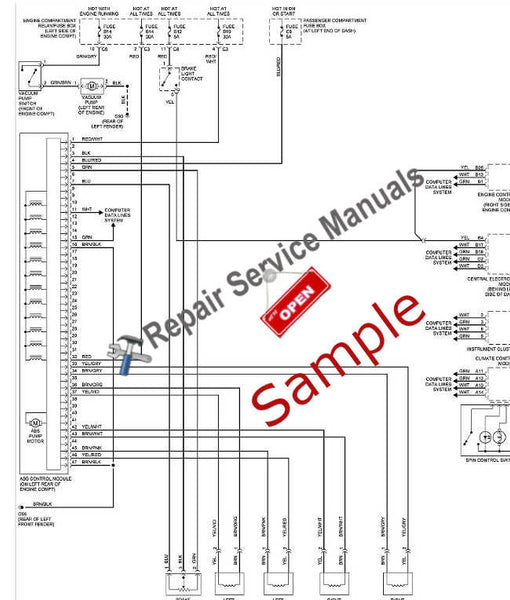 1989 Dodge Spirit LE Repair Manual (Instant Access)