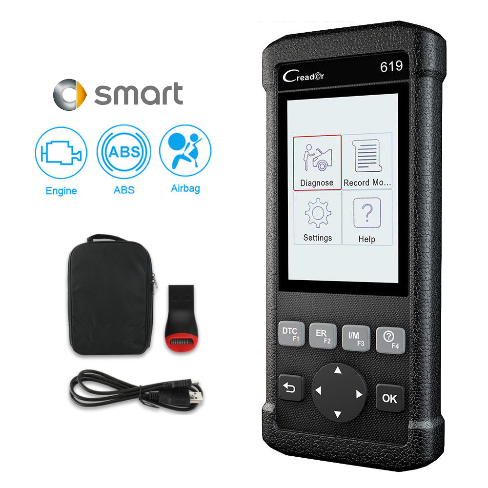 Smart Car SRS/Airbag, ABS & Engine Diagnostic Scanner Code Reader