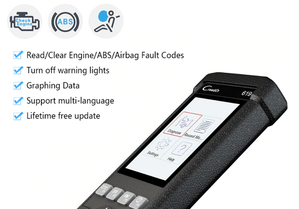 Hyundai SRS/Airbag, ABS & Engine Diagnostic Scanner Code Reader